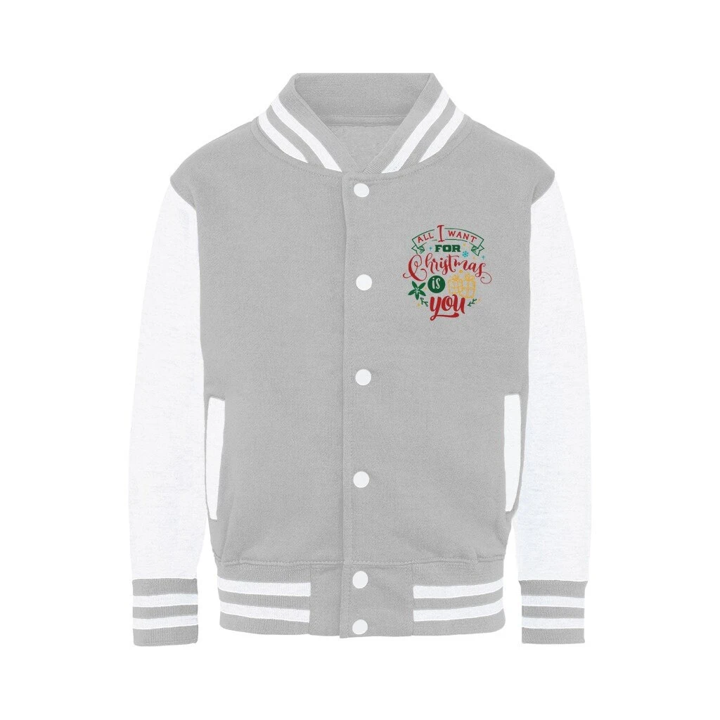 All I Want For Christmas Is YOU Varsity Jacket 8 All I Want For Christmas Is YOU Varsity Jacket - Image 6