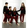 Matching Family Pajamas Set , Christmas Family Fleece Pajama Set , Couple Pajamas , Gift For Her, For Him Black-Red 2 Matching Family Pajamas Set , Christmas Family Fleece Pajama Set , Couple Pajamas , Gift For Her, For Him Black-Red -Jewellery Paradise il fullxfull.4454291167 gahl