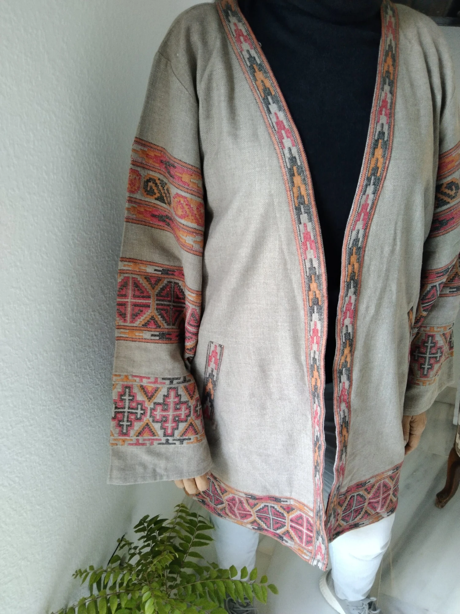 Plus Size Wool Jacket,wool Kimono,winter Cover Up, Wool Top,gifts For Her, Christmas Gift,boho Jacket 4 Plus Size Wool Jacket,wool Kimono,winter Cover Up, Wool Top,gifts For Her, Christmas Gift,boho Jacket - Image 2
