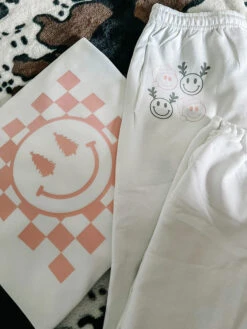 Christmas Loungewear Set; Xmas Pjs Smile Face; Trendy Sweat Set; Merry Pajamas; Holiday Loungewear; Santa Smile Face; Santa Pajamas; -Jewellery Paradise il fullxfull.4461395353 pk1w