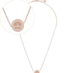 Rose Gold Colour Personalised Name Initial Necklace With Rainbow Beautiful Thoughtful Christmas Birthday Wedding Mothers Day Present Gift 13 Rose Gold Colour Personalised Name Initial Necklace With Rainbow Beautiful Thoughtful Christmas Birthday Wedding Mothers Day Present Gift -Jewellery Paradise il fullxfull.4461831729 pywd