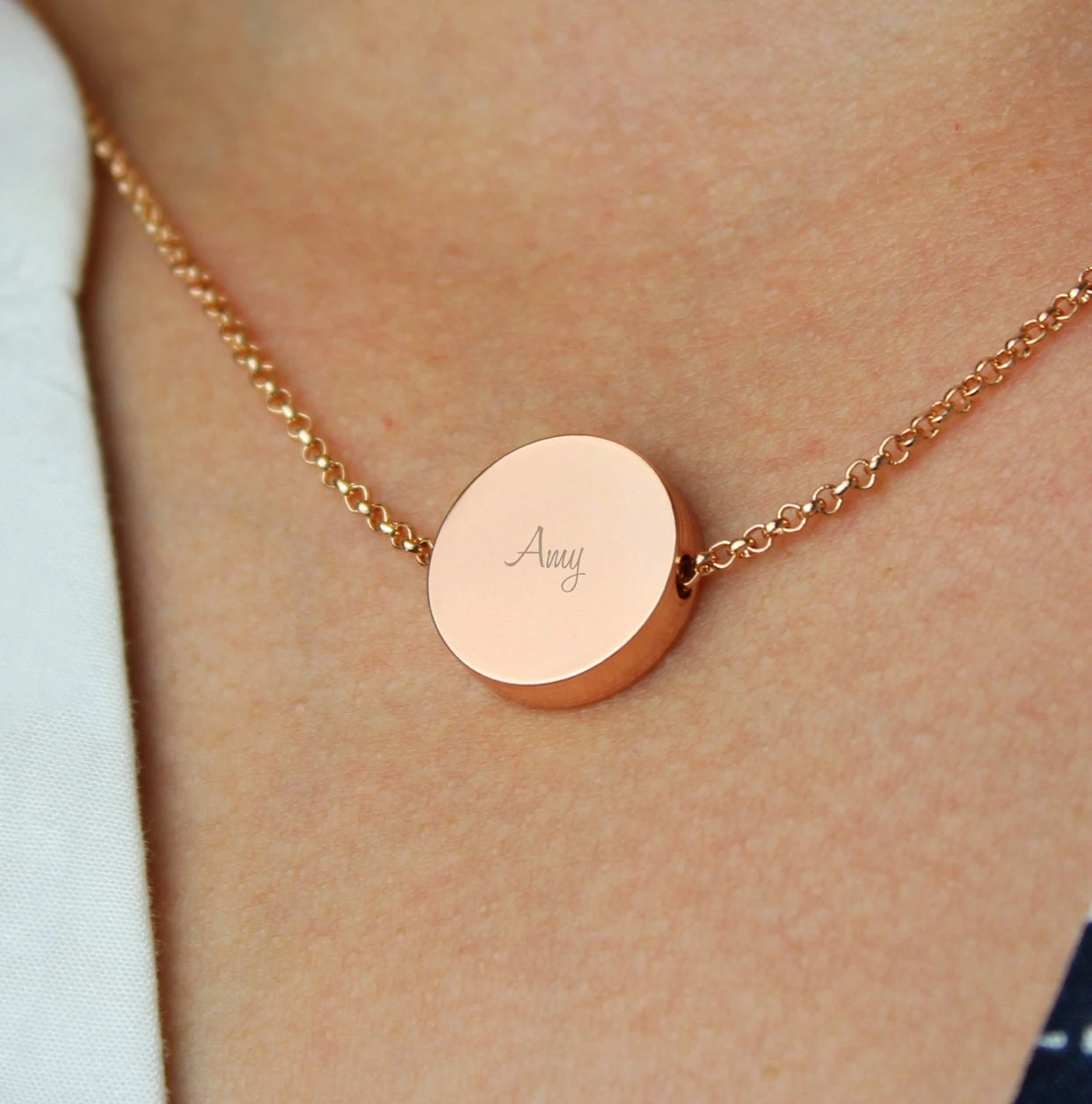 Rose Gold Colour Personalised Name Initial Necklace Beautiful Thoughtful Christmas Birthday Wedding Mothers Day Present Gift 5 Rose Gold Colour Personalised Name Initial Necklace Beautiful Thoughtful Christmas Birthday Wedding Mothers Day Present Gift - Image 3