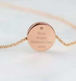 Rose Gold Colour Personalised Message FriendshipNecklace Thoughtful Christmas Birthday Wedding Mothers Day New Mummy Present Gift 9 Rose Gold Colour Personalised Message FriendshipNecklace Thoughtful Christmas Birthday Wedding Mothers Day New Mummy Present Gift -Jewellery Paradise il fullxfull.4461859831 j3mk
