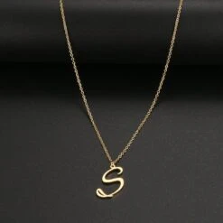 Bridesmaid Gifts, Large Initial Necklace Christmas Gift, Big Letter Necklace, Monogram Necklace, Personalized Jewellery, Valentines Day Gift -Jewellery Paradise il fullxfull.4466474625 d2s4