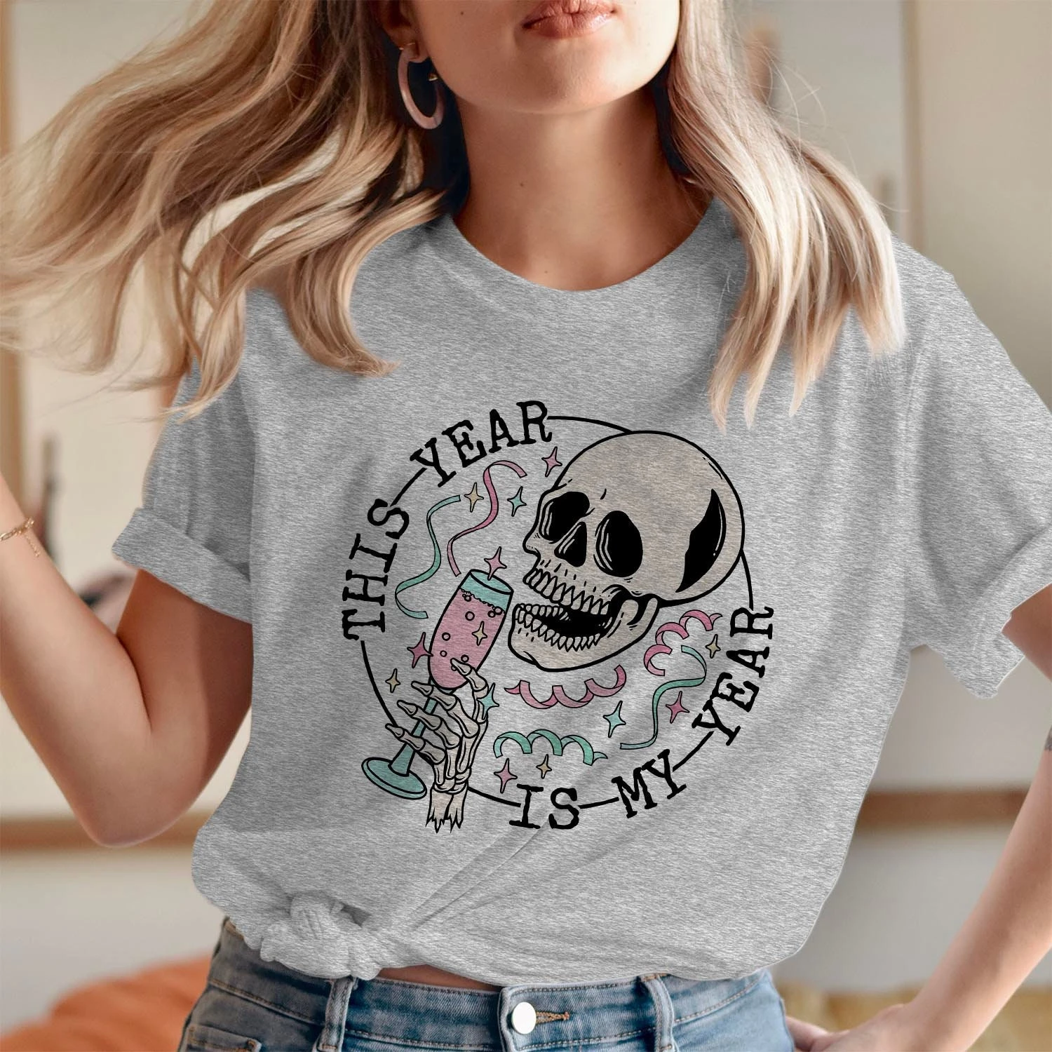 TSHIRT (6012) THIS IS My Year Happy New Year 2023 Wonderland Magical Mouse Castle New Year Eve Winter Vacation Celebration Christmas T-Shirt 7 TSHIRT (6012) THIS IS My Year Happy New Year 2023 Wonderland Magical Mouse Castle New Year Eve Winter Vacation Celebration Christmas T-Shirt - Image 5