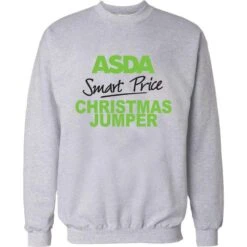 Novelty Asda Smart Price Christmas Xmas Jumper Sweatshirt Adult Mens Unisex