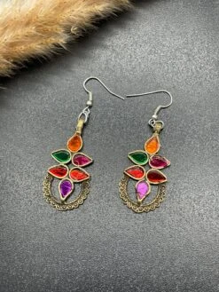 Christmas Gift For Woman, Ethnic Earring / Turquoise Earrings, Afghan Jewelry, Ethnic, Boho Earring#BC