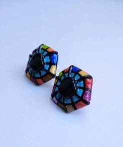 Earrings, Earrings, Multicolored, Christmas.