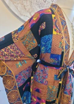 Bamboo Silk Kimono / Robe / Dressing Gown / Unique Gift / Print Design / Christmas Gift / Gift / Vintage / Bohemian / Soft Robe/ Boho Kimono -Jewellery Paradise il fullxfull.4490925152 r820