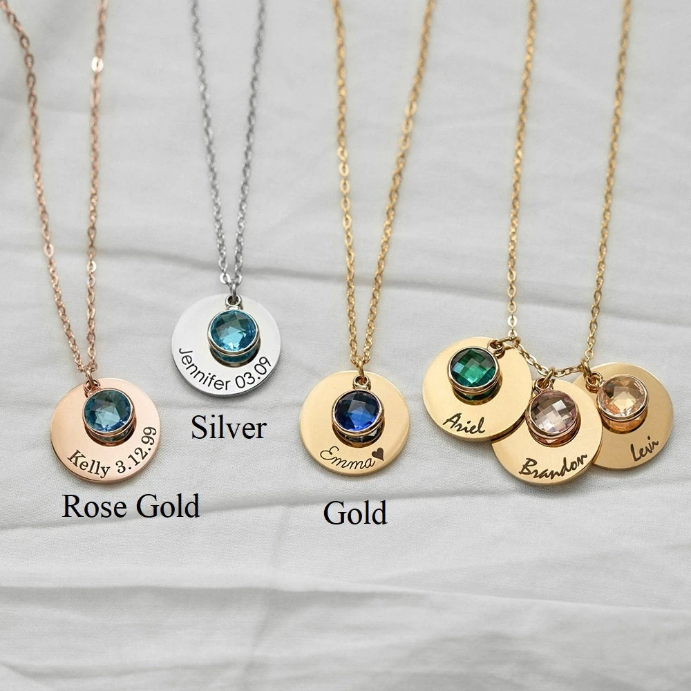 Monogram & Name Necklaces, Birthstone Necklaces, Girls Jewellery Gifts, Mothers Day Gifts, Anniversary Gifts, Name Engraving Christmas Gifts 7 Monogram & Name Necklaces, Birthstone Necklaces, Girls Jewellery Gifts, Mothers Day Gifts, Anniversary Gifts, Name Engraving Christmas Gifts - Image 5
