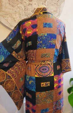 Bamboo Silk Kimono / Robe / Dressing Gown / Unique Gift / Print Design / Christmas Gift / Gift / Vintage / Bohemian / Soft Robe/ Boho Kimono -Jewellery Paradise il fullxfull.4538294475 s31n