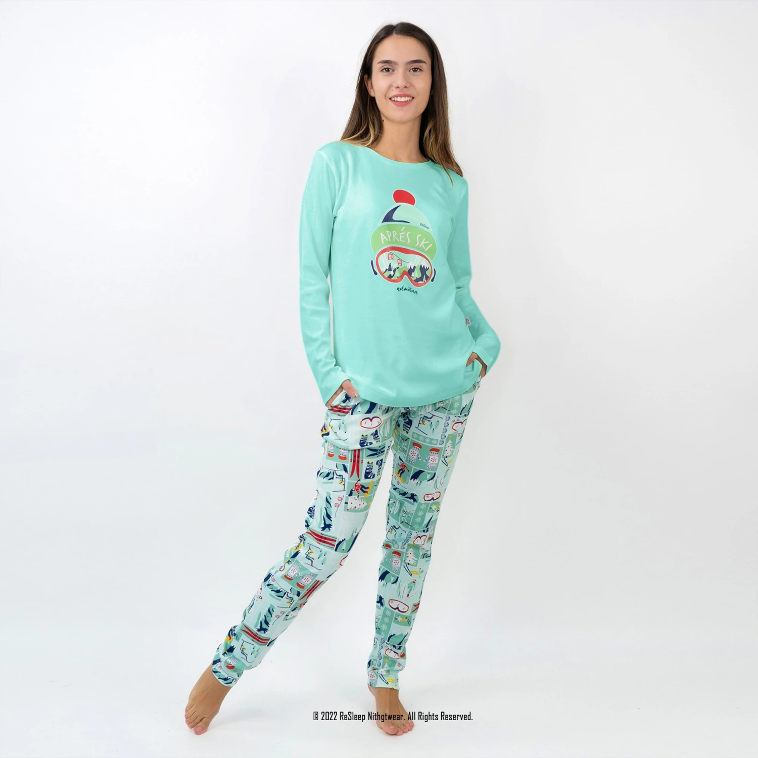 Winter Family Pajamas, Ski Pyjamas, Christmas Matching Pjs, Holiday Jammies, Festive Family Pajamas, Xmas Gift, Christmas Vacation Pajamas 4 Winter Family Pajamas, Ski Pyjamas, Christmas Matching Pjs, Holiday Jammies, Festive Family Pajamas, Xmas Gift, Christmas Vacation Pajamas - Image 2
