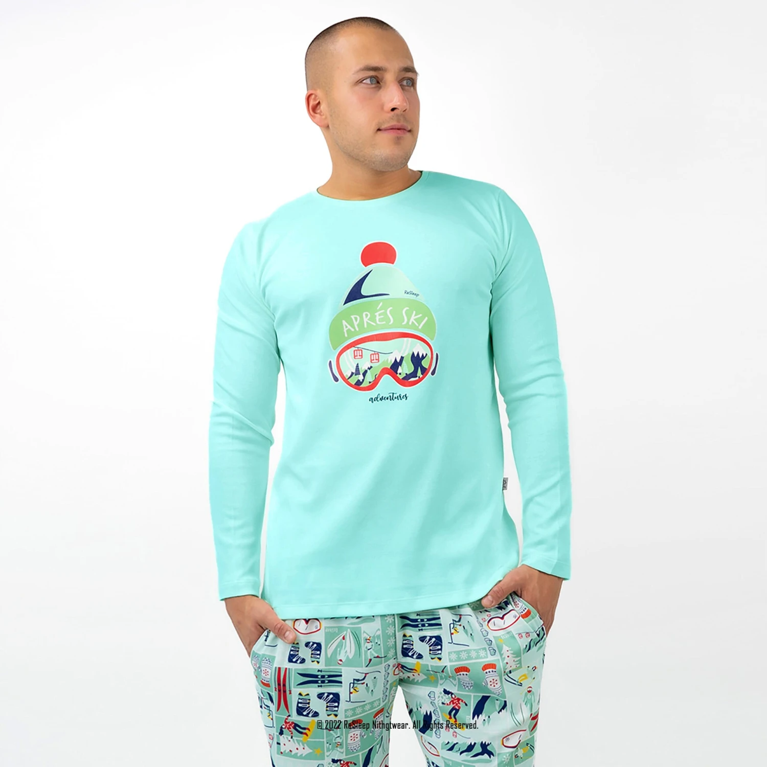 Winter Family Pajamas, Ski Pyjamas, Christmas Matching Pjs, Holiday Jammies, Festive Family Pajamas, Xmas Gift, Christmas Vacation Pajamas 6 Winter Family Pajamas, Ski Pyjamas, Christmas Matching Pjs, Holiday Jammies, Festive Family Pajamas, Xmas Gift, Christmas Vacation Pajamas - Image 4