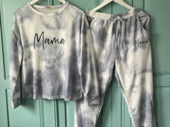Ladies Tie Dye Loungewear, Personalised Tie Dye, Womens Tie Dye, Twinning Outfits, Womens Sweater, Tie Dye Tracksuit, Christmas Gift For Her