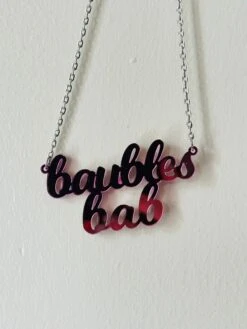 Baubles Bab Mirrored Necklace. Pink Christmas -Jewellery Paradise il fullxfull.4687999000 9tif