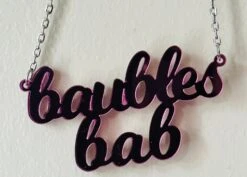 Baubles Bab Mirrored Necklace. Pink Christmas -Jewellery Paradise il fullxfull.4687999076 itk6