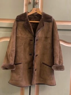 Vintage Sheepskin Shearling Coat Bomber Jacket Leather Afghan Coat Size Christmas Gift For Her Size Small UK 8 10 US 4 6 -Jewellery Paradise il fullxfull.4691346944 6khz