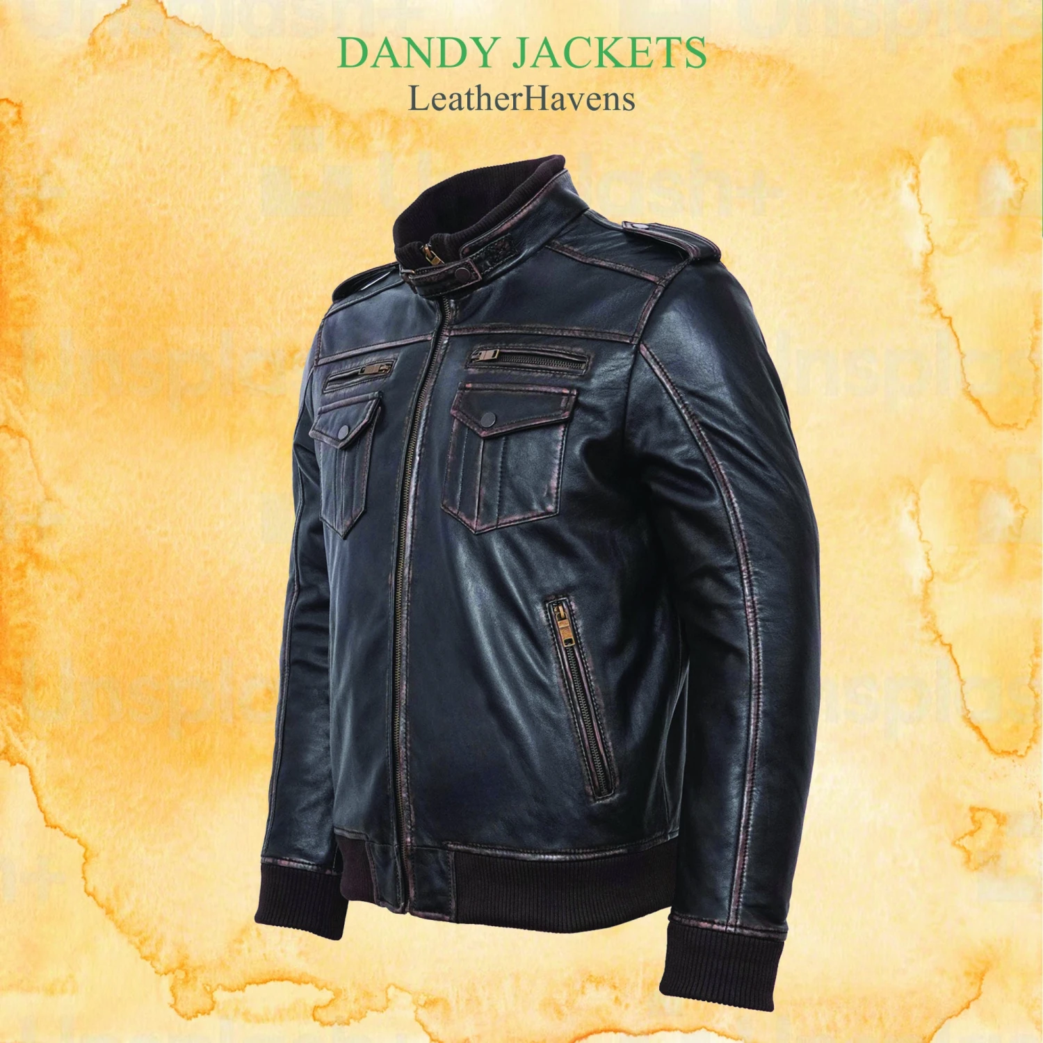 Leather Jacket For Men, Sheep Skin Jacket, Bomber Leather Jacket, Christmas Gifts For Him, Lamb Leather Coat, Winter Leather Jacket 4 Leather Jacket For Men, Sheep Skin Jacket, Bomber Leather Jacket, Christmas Gifts For Him, Lamb Leather Coat, Winter Leather Jacket - Image 2