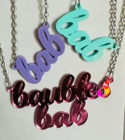 Baubles Bab Mirrored Necklace. Pink Christmas -Jewellery Paradise il fullxfull.4736222767 hkx3