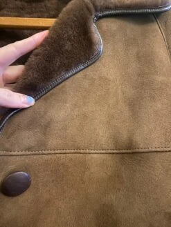 Vintage Sheepskin Shearling Coat Bomber Jacket Leather Afghan Coat Size Christmas Gift For Her Size Small UK 8 10 US 4 6 -Jewellery Paradise il fullxfull.4739569389 268e