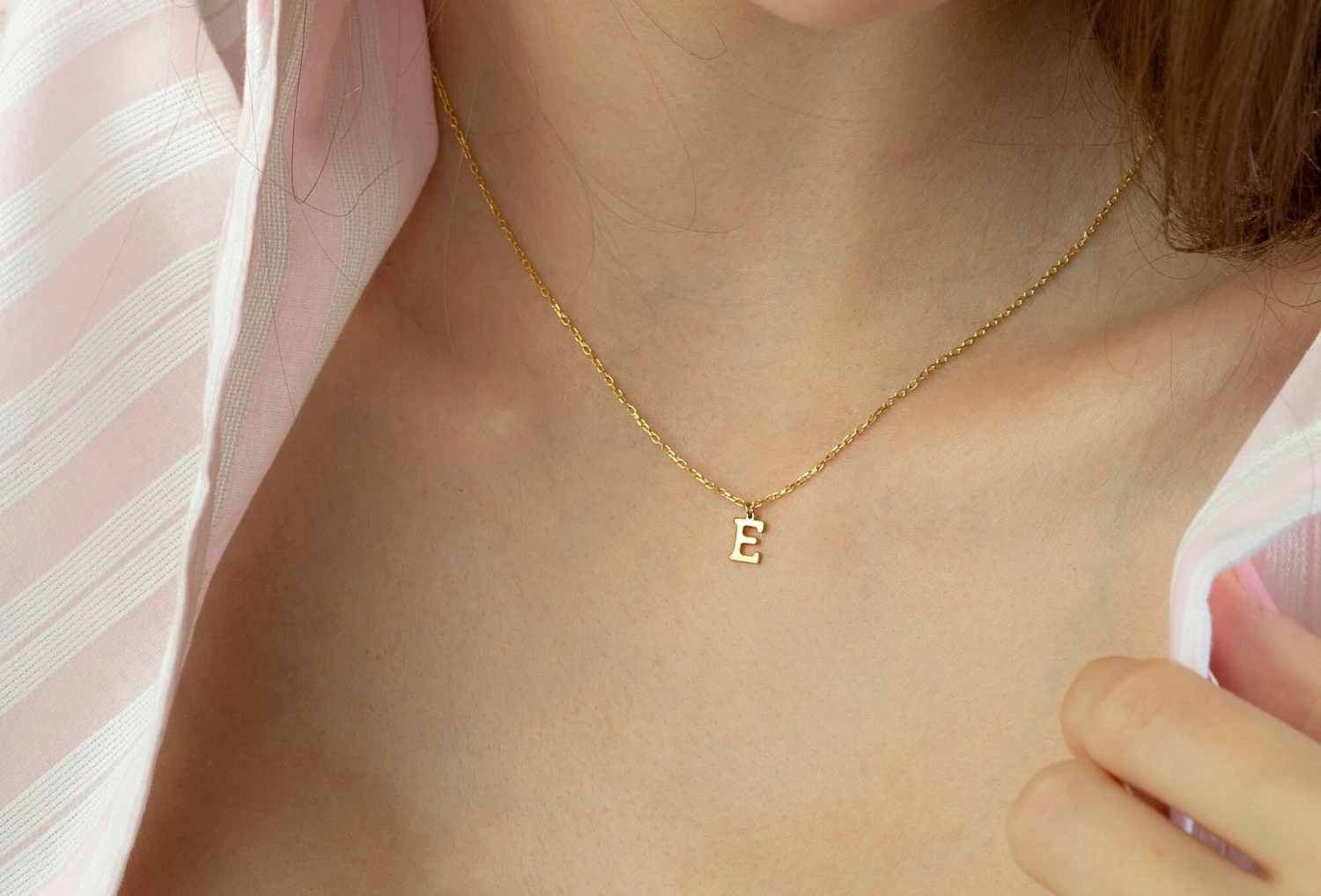 14K Solid Gold Initial Necklace, Letter Necklace, Rose Gold Initial Necklace, Gift For Mothers Day, 14K Gold Letter Necklace, Christmas Gift 3 14K Solid Gold Initial Necklace, Letter Necklace, Rose Gold Initial Necklace, Gift For Mothers Day, 14K Gold Letter Necklace, Christmas Gift