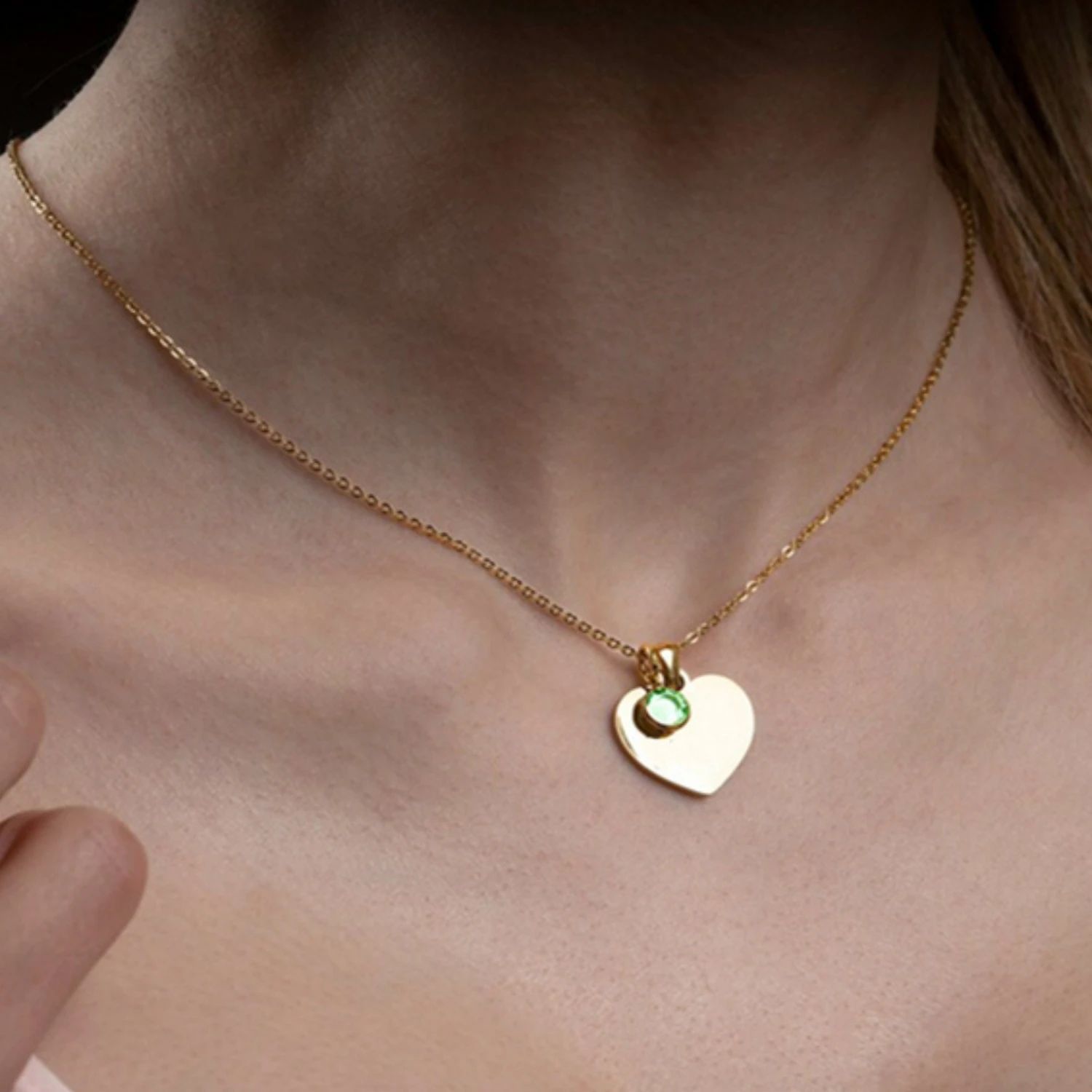 Personalised Heart Shape Swarovski Birthstone Name Necklace - Jewellery Wedding Anniversary Valentines Christmas Birthday Gifts For Her 4 Personalised Heart Shape Swarovski Birthstone Name Necklace - Jewellery Wedding Anniversary Valentines Christmas Birthday Gifts For Her - Image 2