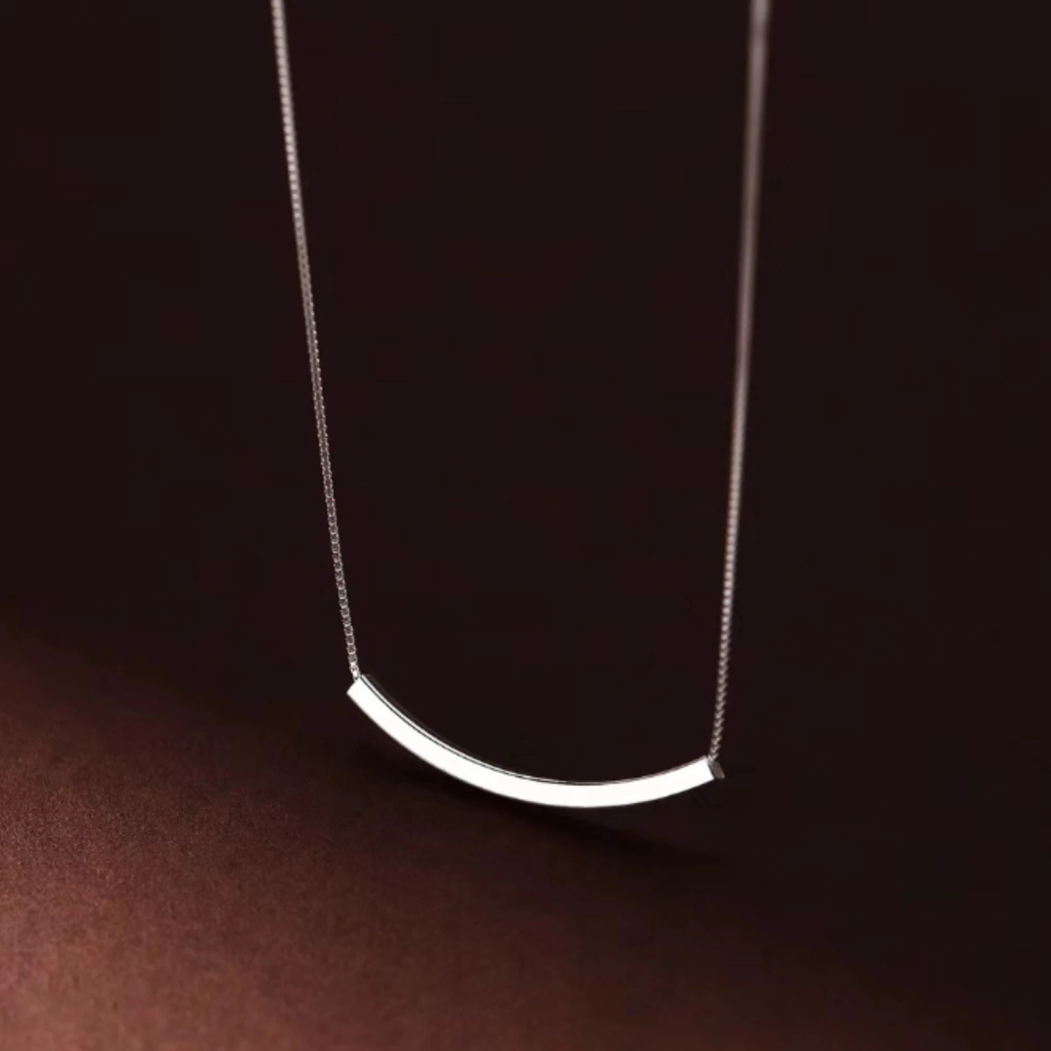 Personalised Curved Skinny Bar Engraved Necklace - Jewellery Wedding Anniversary Valentines Christmas Birthday Mothers Day Gifts For Her Mom 4 Personalised Curved Skinny Bar Engraved Necklace - Jewellery Wedding Anniversary Valentines Christmas Birthday Mothers Day Gifts For Her Mom - Image 2