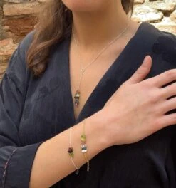 Mom And Family Birthstone Necklace Sterling Silver, Personalized Christmas Gift -Jewellery Paradise il fullxfull.4827736141 p814