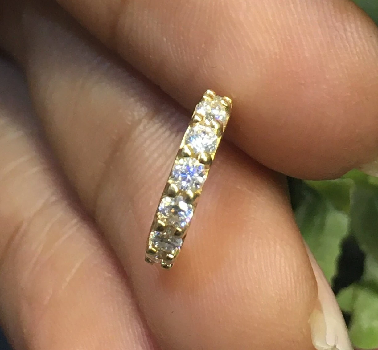 14K Yellow Gold / Clicker Nose Ring Nose Hoop, Septum Ring, Diamond Nose Ring, Cute Nose Ring, Christmas Gift 3 14K Yellow Gold / Clicker Nose Ring Nose Hoop, Septum Ring, Diamond Nose Ring, Cute Nose Ring, Christmas Gift