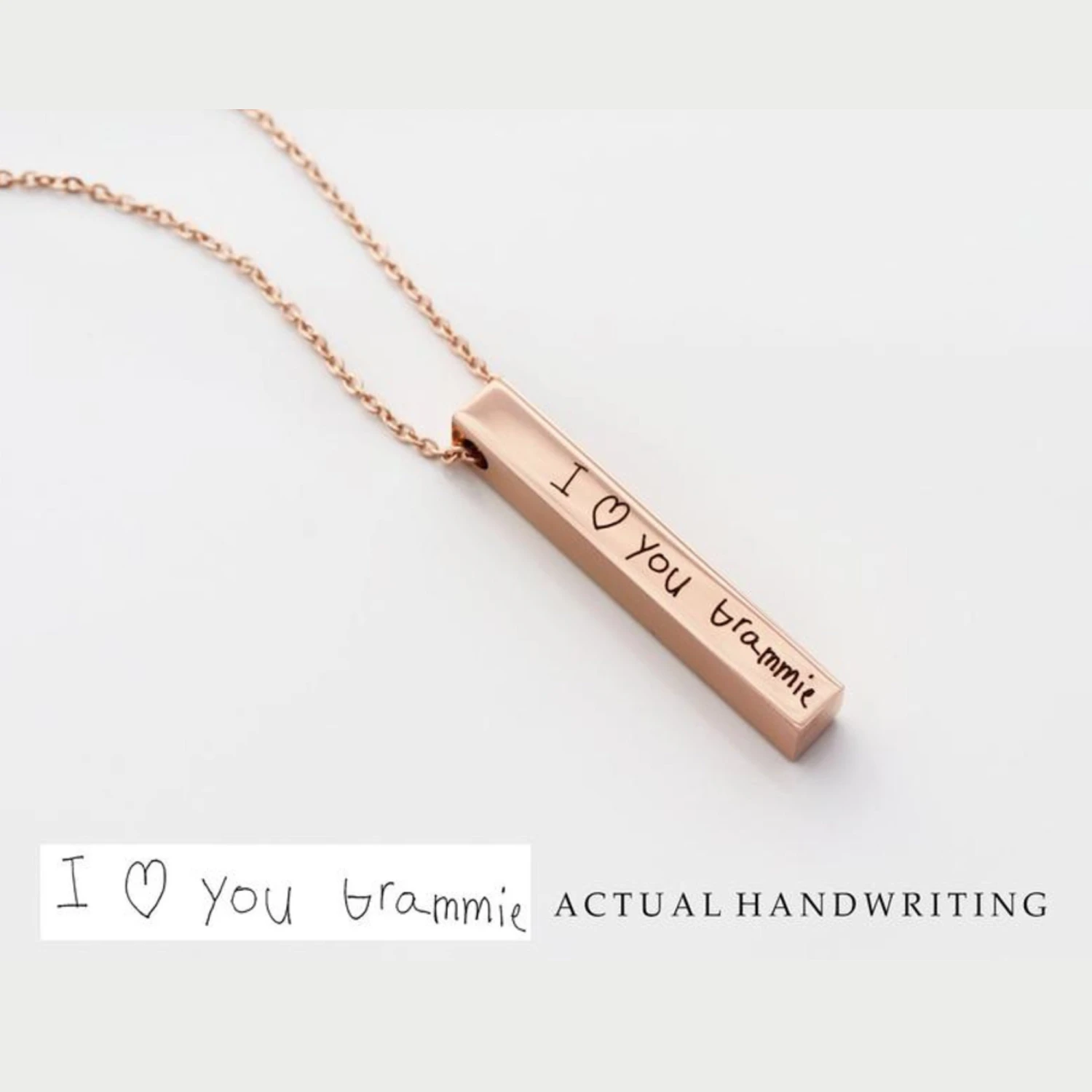 Personalised Engraved Vertical Bar Necklace - Jewellery Birthday Wedding Christmas Anniversary Valentines Mothers Day Gifts For Her Women 4 Personalised Engraved Vertical Bar Necklace - Jewellery Birthday Wedding Christmas Anniversary Valentines Mothers Day Gifts For Her Women - Image 2