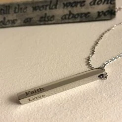 Personalised Engraved Vertical Bar Necklace - Jewellery Birthday Wedding Christmas Anniversary Valentines Mothers Day Gifts For Her Women 13 Personalised Engraved Vertical Bar Necklace - Jewellery Birthday Wedding Christmas Anniversary Valentines Mothers Day Gifts For Her Women -Jewellery Paradise il fullxfull.4857186891 obxa