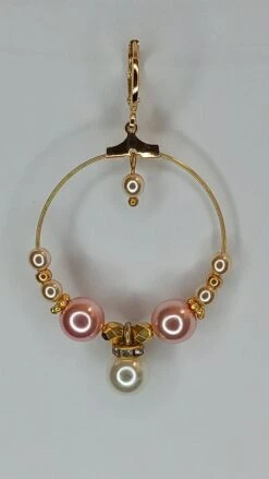 Pink And White Pearl Hoops, Mother's Day Gift, Birthday, Valentine's Day, Christmas... -Jewellery Paradise il fullxfull.4858673460 98sb