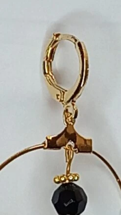 Blue And Gold Dragonfly Hoops. Gift For Mother's Day, Birthday, Valentine's Day, Christmas... -Jewellery Paradise il fullxfull.4858755842 gk45