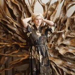 Plus Size Dressing Gown, Black Silk Blend Kimonos For Curvy Women, Long Satin Robe, Christmas Gift For Wife Girlfriend Mom Sister 13 Plus Size Dressing Gown, Black Silk Blend Kimonos For Curvy Women, Long Satin Robe, Christmas Gift For Wife Girlfriend Mom Sister -Jewellery Paradise il fullxfull.4862046356 7re8