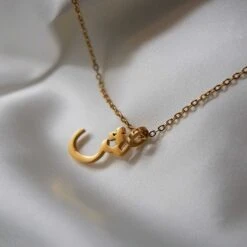 Arabic Letter Necklace, Personalized Initial Necklace, Gift For Her, Gift For Mom, Necklace, Jewelry, Mother Day Gift, Christmas Gift -Jewellery Paradise il fullxfull.4866345547 bcc2