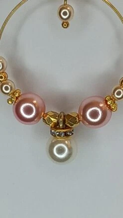 Pink And White Pearl Hoops, Mother's Day Gift, Birthday, Valentine's Day, Christmas... -Jewellery Paradise il fullxfull.4906929127 qroq