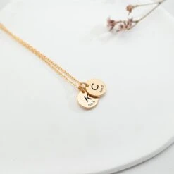Gold Disc Necklace, Initial Disc Necklace, Letter Necklace, Pendant Necklace, Personalized Necklace For Best Friend, Christmas Gift For Her -Jewellery Paradise il fullxfull.4974305530 8hih