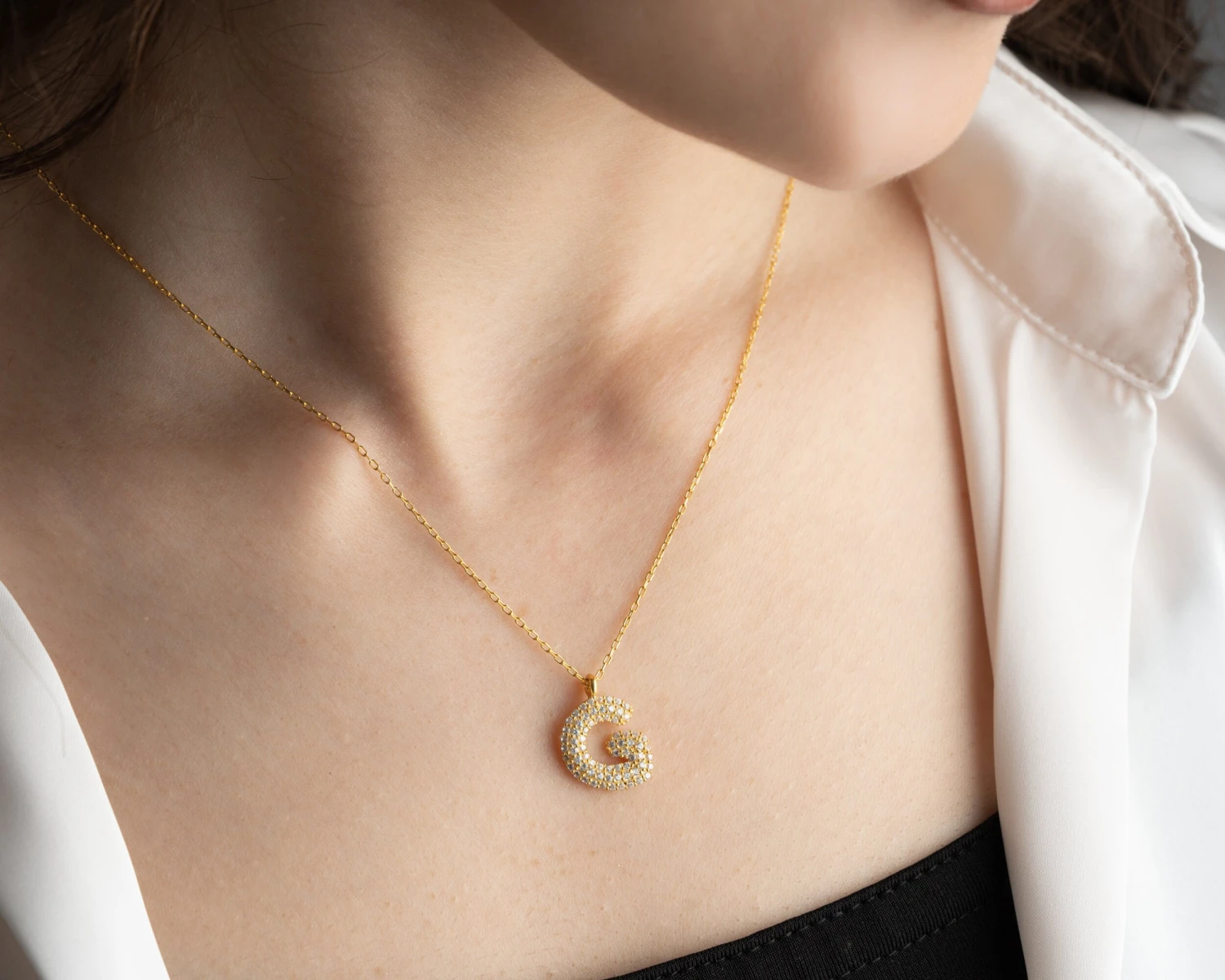 Initial Letter Necklace,personalized Jewelry,christmas Gift,Gift For Mom 5 Initial Letter Necklace,personalized Jewelry,christmas Gift,Gift For Mom - Image 3