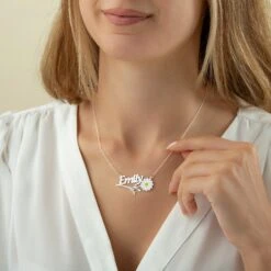 Daisy Name Necklace - Specially Personalized For You 925 Silver-Handmade Jewelry-Personalised Christmas Gift For Mum 10 Daisy Name Necklace - Specially Personalized For You 925 Silver-Handmade Jewelry-Personalised Christmas Gift For Mum -Jewellery Paradise il fullxfull.5002174813 r63r