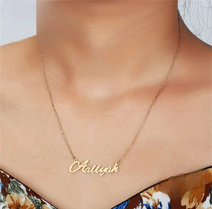 925 Sterling Silver Name Necklace, Personalized Name Necklace, Personalized Jewelry, Name Necklace, Personalized Gift, Christmas Gift 4 925 Sterling Silver Name Necklace, Personalized Name Necklace, Personalized Jewelry, Name Necklace, Personalized Gift, Christmas Gift - Image 2