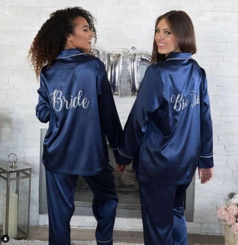 HIGH QUALITY Unisex Bridesmaid Pajamas WeddingPajama Honeymoon Gift, Bridesmaid Proposal Pajamas, Matching Family Pajamas, Christmas Pajamas 6 HIGH QUALITY Unisex Bridesmaid Pajamas WeddingPajama Honeymoon Gift, Bridesmaid Proposal Pajamas, Matching Family Pajamas, Christmas Pajamas - Image 4