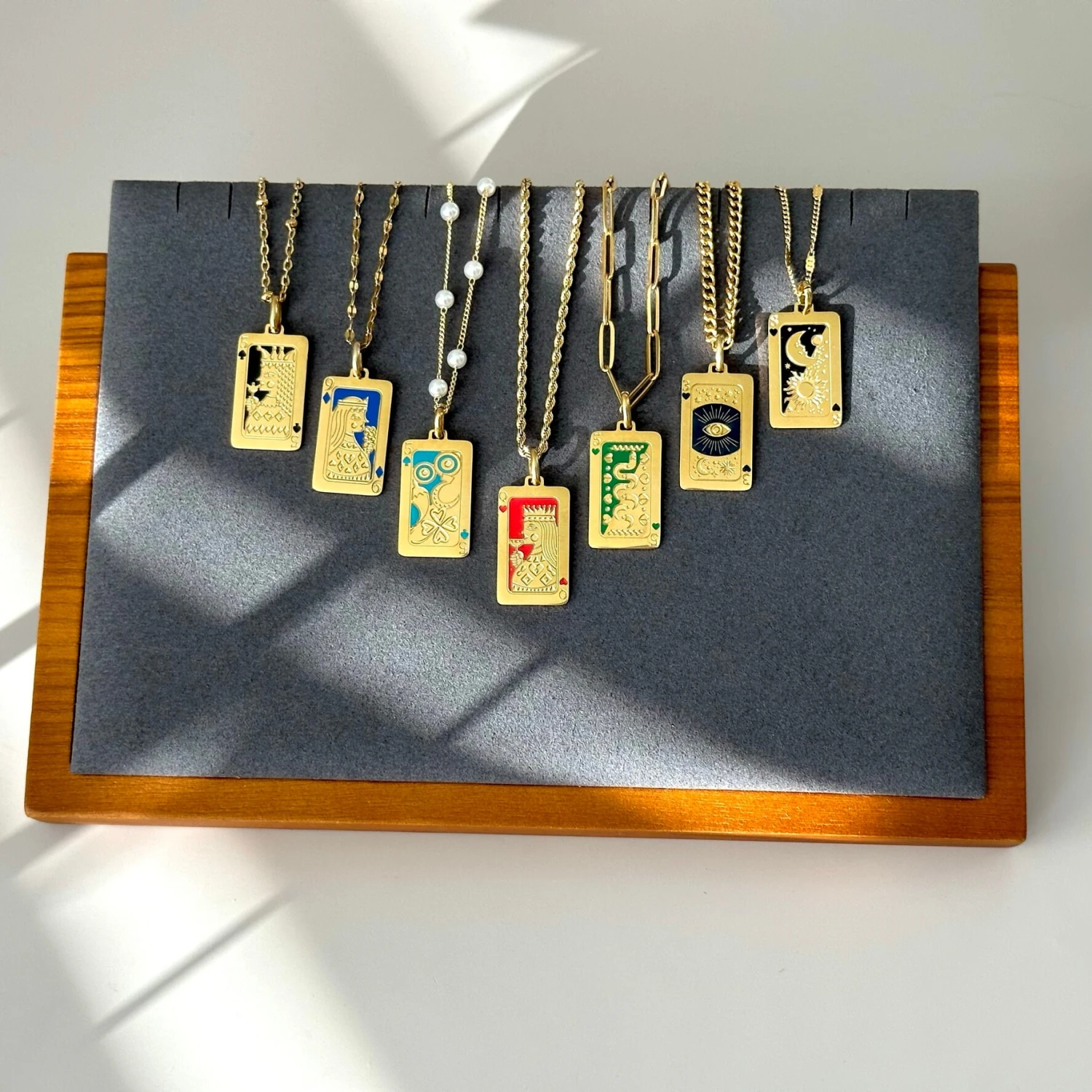GOLD FILLED Tarot Card Necklace • Best Friend Gift • Rectangular Medallion Necklace • Minimalist Tarot Card Jewelry • Christmas Gift For Her 6 GOLD FILLED Tarot Card Necklace • Best Friend Gift • Rectangular Medallion Necklace • Minimalist Tarot Card Jewelry • Christmas Gift For Her - Image 4