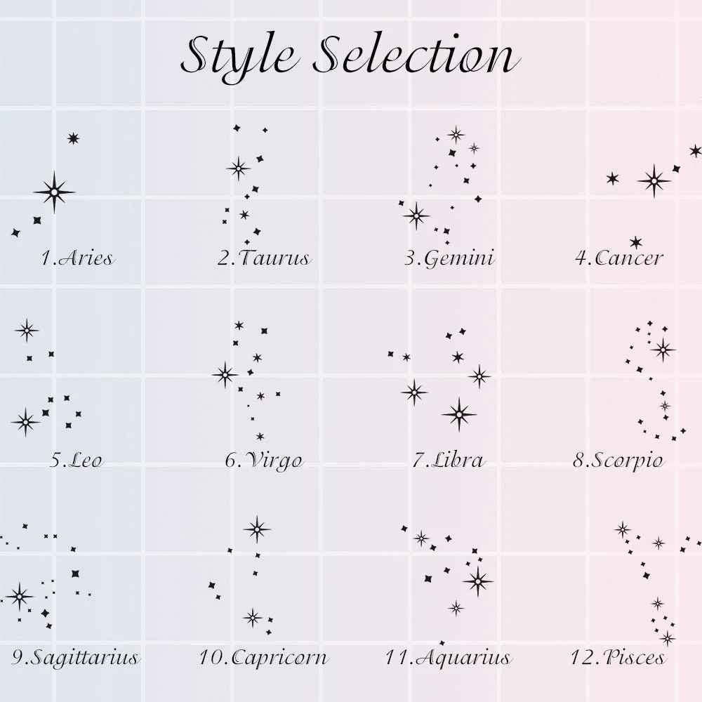 Zodiac Necklacet - Personalized Jewelry Gift - Best Friend Gift - Mothers Gift From Daughter - Christmas Gift For Her-Personalised Gifts 9 Zodiac Necklacet - Personalized Jewelry Gift - Best Friend Gift - Mothers Gift From Daughter - Christmas Gift For Her-Personalised Gifts - Image 7