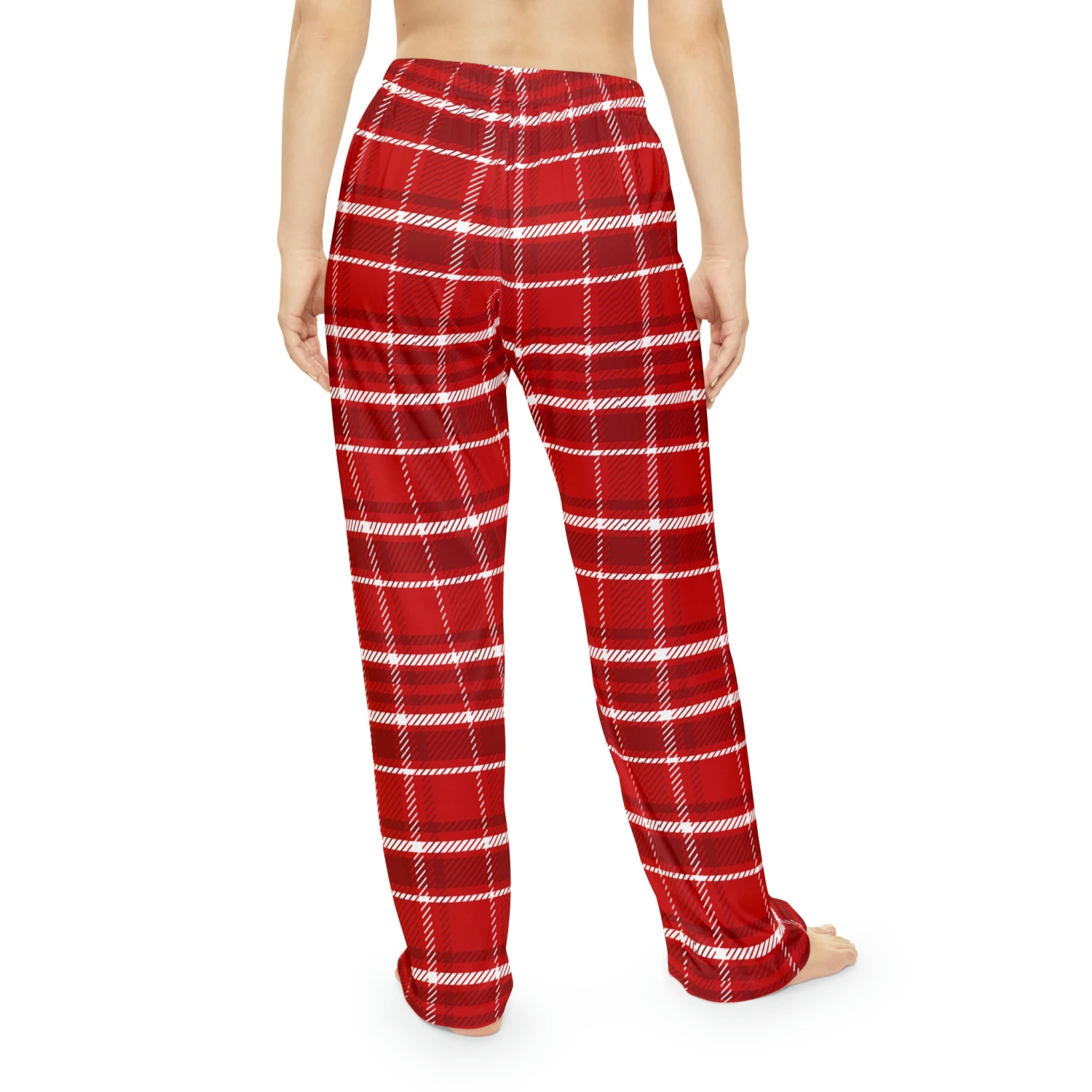 Christmas Plaid Women's Pajama Pants , Holiday PJ Pants For Her, Christmas Pants. Lounge Pants In Christmas Plaid 6 Christmas Plaid Women's Pajama Pants , Holiday PJ Pants For Her, Christmas Pants. Lounge Pants In Christmas Plaid - Image 4