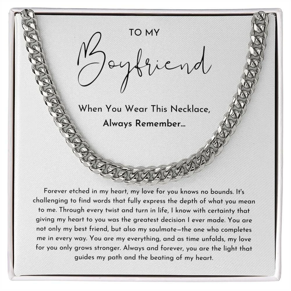 To My Boyfriend Necklace, Boyfriend Gift, Boyfriend Gifts For Christmas, Boyfriend Gift Ideas, Boyfriend Anniversary Gift, Best Boyfriend 4 To My Boyfriend Necklace, Boyfriend Gift, Boyfriend Gifts For Christmas, Boyfriend Gift Ideas, Boyfriend Anniversary Gift, Best Boyfriend - Image 2