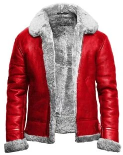 Santa Jacket Santa Claus Handmade Best Christmas Gift Costume Chronicles A2 Bomber Aviator With Artificial Fur Real Leather Jacket -Jewellery Paradise il fullxfull.5111733642 cxvr