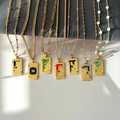 GOLD FILLED Tarot Card Necklace • Best Friend Gift • Rectangular Medallion Necklace • Minimalist Tarot Card Jewelry • Christmas Gift For Her 15 GOLD FILLED Tarot Card Necklace • Best Friend Gift • Rectangular Medallion Necklace • Minimalist Tarot Card Jewelry • Christmas Gift For Her -Jewellery Paradise il fullxfull.5113712597 slix