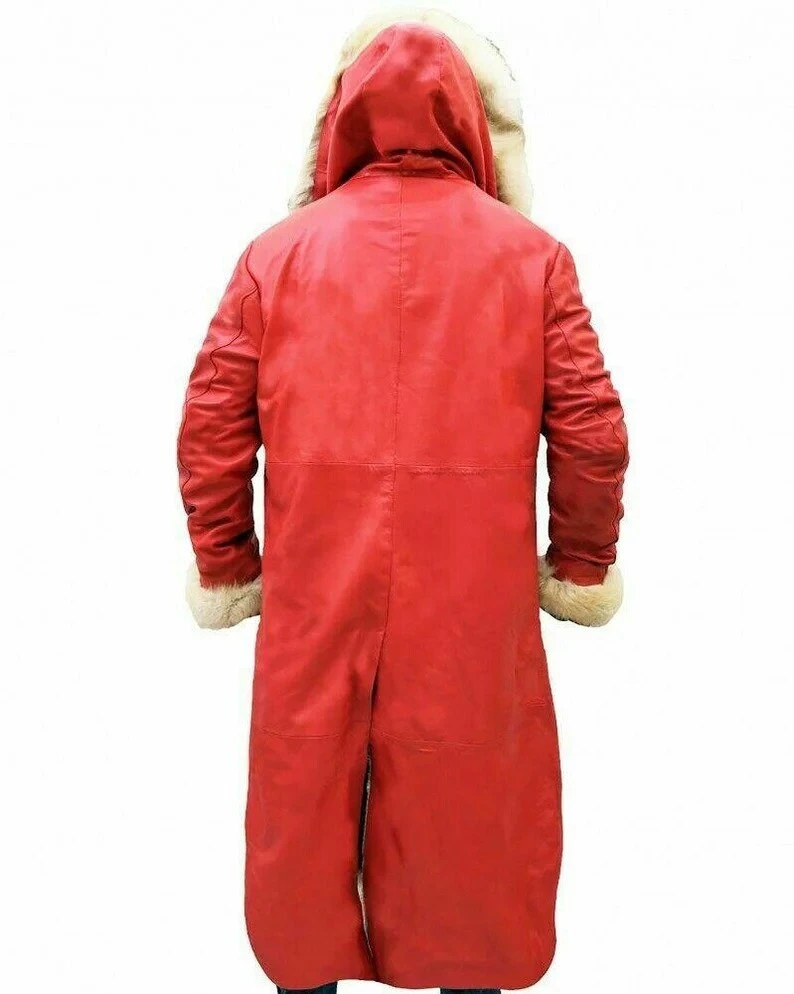 Santa Coat Santa Claus Leather Handmade Trench Coat Christmas Chronicles Kurt Russell Santa Clause Long Jacket Men And Women Costume Vest 6 Santa Coat Santa Claus Leather Handmade Trench Coat Christmas Chronicles Kurt Russell Santa Clause Long Jacket Men And Women Costume Vest - Image 4