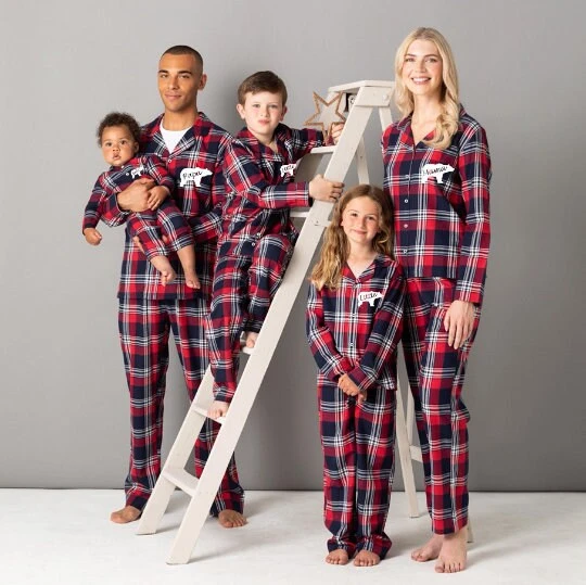 Personalised Family Tartan PJ's, Christmas Pyjamas 4 Personalised Family Tartan PJ's, Christmas Pyjamas - Image 2