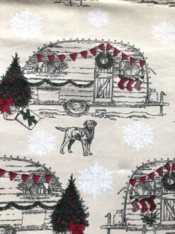 Christmas Camping Flannel Pajama Pants, Pajama Pants, Pj's, Lounge Pants, Matching Family Pj's, Available Adult XS-XXL